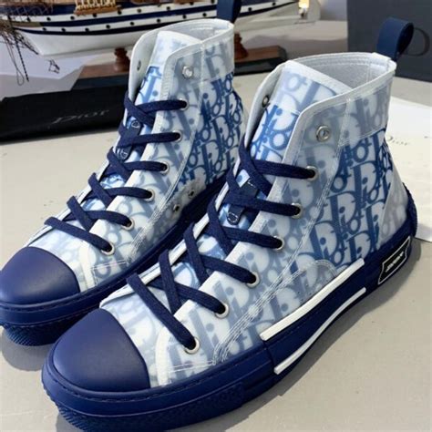 christian dior high tops blue|Dior high top sneakers price.